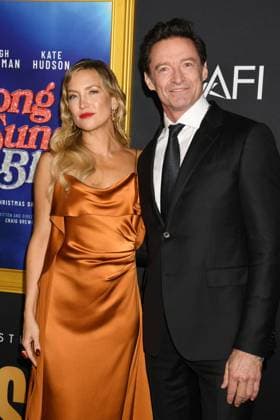 HOLLYWOOD, CA- OCTOBER 26: Kate Hudson and Hugh Jackman at the special screening of Song Sung Blue during the 2025 AFI Fest at TCL Chinese 6 Theatre on October 26, 2025 in Hollywood, California. Copyright: xJeffreyxMayerx