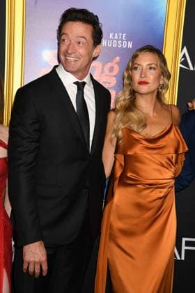 HOLLYWOOD, CA- OCTOBER 26: Hugh Jackman and Kate Hudson at the special screening of Song Sung Blue during the 2025 AFI Fest at TCL Chinese 6 Theatre on October 26, 2025 in Hollywood, California. Copyright: xJeffreyxMayerx