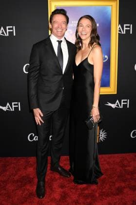 HOLLYWOOD, CA- OCTOBER 26: Hugh Jackman and Sutton Foster at the special screening of Song Sung Blue during the 2025 AFI Fest at TCL Chinese 6 Theatre on October 26, 2025 in Hollywood, California. Copyright: xJeffreyxMayerx