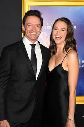 HOLLYWOOD, CA- OCTOBER 26: Hugh Jackman and Sutton Foster at the special screening of Song Sung Blue during the 2025 AFI Fest at TCL Chinese 6 Theatre on October 26, 2025 in Hollywood, California. Copyright: xJeffreyxMayerx