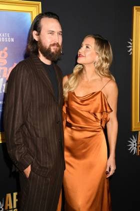 HOLLYWOOD, CA- OCTOBER 26: Danny Fujikawa and Kate Hudson at the special screening of Song Sung Blue during the 2025 AFI Fest at TCL Chinese 6 Theatre on October 26, 2025 in Hollywood, California. Copyright: xJeffreyxMayerx