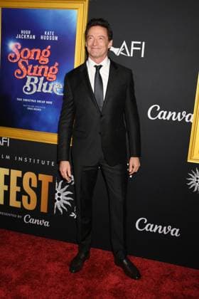 HOLLYWOOD, CA- OCTOBER 26: Hugh Jackman at the special screening of Song Sung Blue during the 2025 AFI Fest at TCL Chinese 6 Theatre on October 26, 2025 in Hollywood, California. Copyright: xJeffreyxMayerx