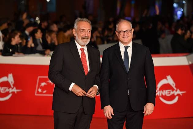 Rome Cinema Fest 2025 Red Carpet of the series Vita Da Carlo 4, In the photo: Francesco Rocca Roberto Gualtieri  Copyright: xVincenzoxLandix xipa-agency.netx xDxAvanzo Landi Provvisionatox IPA_Agency_IPA67130782