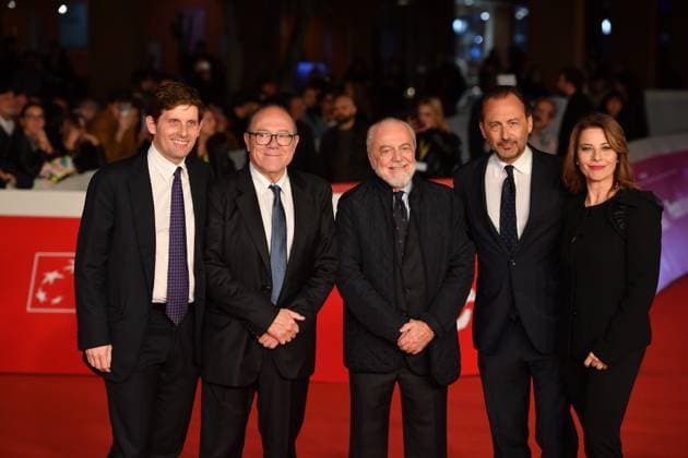 Rome Cinema Fest 2025 Red Carpet of the series Vita Da Carlo 4, In the photo: Paolo Verdone, Carlo Verdone, Aurelio De Laurentiis, Luigi De Laurentiis Antonella Dominici  Copyright: xVincenzoxLandix xipa-agency.netx xDxAvanzo Landi Provvisionatox IPA_Agency_IPA67130810