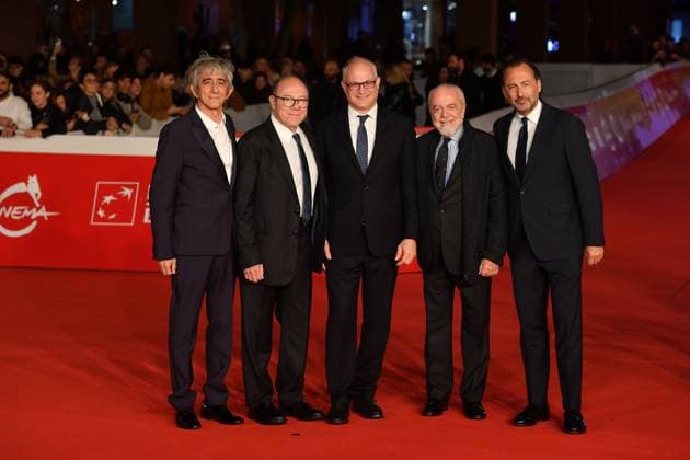 Rome Cinema Fest 2025 Red Carpet of the series Vita Da Carlo 4, In the photo: Sergio Rubini, Carlo Verdone, Roberto Gualtieri, Aurelio De Laurentis Luigi De Laurentiis  Copyright: xVincenzoxLandix xipa-agency.netx xDxAvanzo Landi Provvisionatox IPA_Agency_IPA67130826