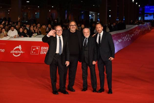 Rome Cinema Fest 2025 Red Carpet of the series Vita Da Carlo 4, In the photo: Carlo Verdone Salvatore Nastasi Aurelio De Laurentis and son Luigi  Copyright: xVincenzoxLandix xipa-agency.netx xDxAvanzo Landi Provvisionatox IPA_Agency_IPA67130806