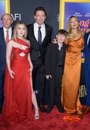 Song Sung Blue Premiere - Los Angeles, USA LOS ANGELES, USA. October 26, 2025: John Davis, Ella Anderson, Hugh Jackman, Hudson Hensley & Kate Hudson at the AFI FEST premiere for Song Sung Blue at the TCL Chinese Theatre. Los Angeles CA USA  Copyright: xPaulxSmith Featureflashx