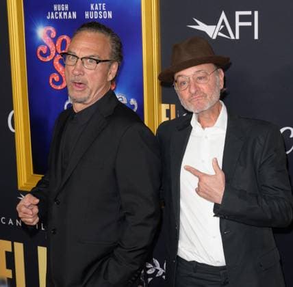 Song Sung Blue Premiere - Los Angeles, USA LOS ANGELES, USA. October 26, 2025: Jim Belushi & Fisher Stevens at the AFI FEST premiere for Song Sung Blue at the TCL Chinese Theatre. Los Angeles CA USA  Copyright: xPaulxSmith Featureflashx