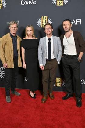 William H Macy, Kerry Condon, Clint Bentley and Joel Edgerton at the premiere of the movie Train Dreams at the 39 AFI Fest 2025 at the TCL Chinese 6 Theatre Los Angeles, 26 10 2025 Foto:xD.xStarbuckx xFuturexImagex train_5031