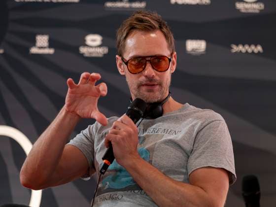 Presentation of the film Pillion at Seminci 2025 Actor Alexander Skarsgard during the presentation of the film Pillion at Seminci 2025, at the Teatro Calderón, on October 27, 2025, in Valladolid, Castilla y León Spain This film, directed by Harry Lighton, narrates the relationship between Colin, an introverted man, and Ray, the charismatic leader of a biker gang The film explores power relations in the queer world with BDSM practices in the background 27 OCTOBER 2025 Photogenic Valladolid Castilla y Leon Valladolid Castilla y Leon Espana  Copyright: xPhotogenic ClaudiaxAlbax 7058752