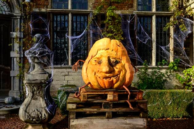 PumpkinMania Festival GROOT-BIJGAERDEN, BELGIUM - OCTOBER 27: Pumpkinmania in Halloween mood pictured on the grounds of the Groot Bijgaarden Castle on October 27, 2025 in Groot-Bijgaerden, Belgium, 27 10 2025 Groot-Bijgaerden Belgium  Copyright: xPhilipxReynaersx