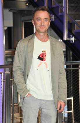NEW YORK, NY- OCTOBER 27: Tom Felton Lights the Empire State Building to celebrate his Broadway debut when he returns to same iconic role now on stage in Harry Potter and the Cursed Child on October 27, 2025 in New York City. Copyright: xmpi099x