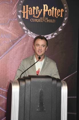 Tom Felton Lights the Empire State Building to celebrate his Broadway debut when he returns to same iconic role now on stage in Harry Potter And The Cursed Child Featuring: Tom Felton Where: New York City, New York, United States When: 27 Oct 2025 Credit: mpi099 MediaPunch INSTARimages EDITORIAL USE ONLY. NOT FOR USE BY NEWSPAPERS BASED IN THE UK. Copyright: xx instar55218772
