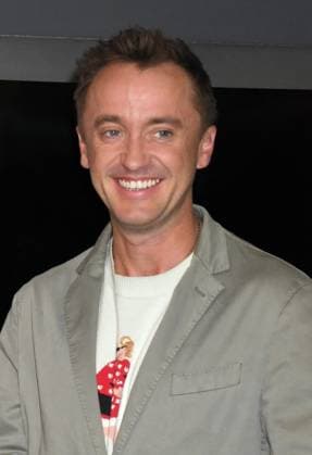NEW YORK, NY- OCTOBER 27: Tom Felton Lights the Empire State Building to celebrate his Broadway debut when he returns to same iconic role now on stage in Harry Potter and the Cursed Child on October 27, 2025 in New York City. Copyright: xMediaPunchx