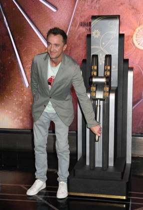 NEW YORK, NY- OCTOBER 27: Tom Felton Lights the Empire State Building to celebrate his Broadway debut when he returns to same iconic role now on stage in Harry Potter and the Cursed Child on October 27, 2025 in New York City. Copyright: xMediaPunchx