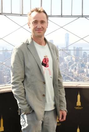Tom Felton Lights the Empire State Building to celebrate his Broadway debut when he returns to same iconic role now on stage in Harry Potter And The Cursed Child Featuring: Tom Felton Where: New York City, New York, United States When: 27 Oct 2025 Credit: mpi099 MediaPunch INSTARimages EDITORIAL USE ONLY. NOT FOR USE BY NEWSPAPERS BASED IN THE UK. Copyright: xx instar55218788