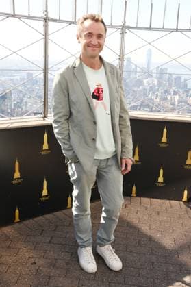 Tom Felton Lights the Empire State Building to celebrate his Broadway debut when he returns to same iconic role now on stage in Harry Potter And The Cursed Child Featuring: Tom Felton Where: New York City, New York, United States When: 27 Oct 2025 Credit: mpi099 MediaPunch INSTARimages EDITORIAL USE ONLY. NOT FOR USE BY NEWSPAPERS BASED IN THE UK. Copyright: xx instar55218794