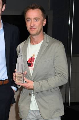 Tom Felton Lights the Empire State Building to celebrate his Broadway debut when he returns to same iconic role now on stage in Harry Potter And The Cursed Child Featuring: Tom Felton Where: New York City, New York, United States When: 27 Oct 2025 Credit: mpi099 MediaPunch INSTARimages EDITORIAL USE ONLY. NOT FOR USE BY NEWSPAPERS BASED IN THE UK. Copyright: xx instar55218782