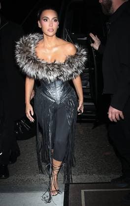 NEW YORK, NY- OCTOBER 27: Kim Kardashian seen leaving the press junket for Hulu s All s Fair on October 27, 2025 in New York City. Copyright: xRWx