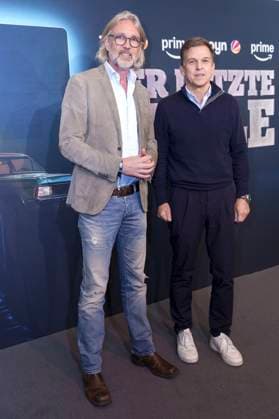 Marc Rasmus and Christoph Schneider at the premiere of the Prime Video SAT 1 series Der letze Bulle at the Gloria Palast Munich, 27 10 2025 Foto:xN.xKolinzx xFuturexImagex bulle_5001