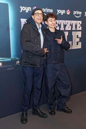 Helmfried von Lüttichau and Lauri Kröck at the premiere of the Prime Video SAT 1 series Der letze Bulle at Gloria Palast Munich, 27 10 2025 Foto:xN.xKolinzx xFuturexImagex bulle_5024