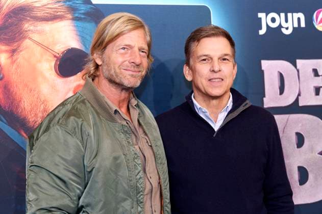 Henning Baum and Christoph Schneider at the premiere of the Prime Video SAT 1 series Der letze Bulle at the Gloria Palast Munich, 27 10 2025 Foto:xN.xKolinzx xFuturexImagex bulle_5054