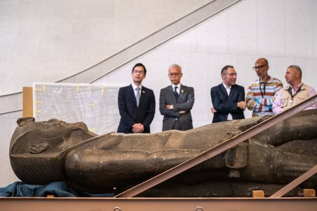 Hong Kong Palace Museum Ancient Egypt Exhibition The Monumental Pharaoh Statue at the Hong Kong Palace Museum on October 28, 2025 in Hong Kong. The Hong Kong Palace Museum will hold the Ancient Egypt Unveiled : Treasures Form Egyptian Museums staring this late November. (Photo by Vernon Yuen Nexpher Images) Hong Kong