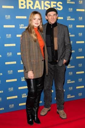 Les Braises Premiere Virginie Efira and Arieh Worthalter attending the Les Braises Premiere at the UGC Cine Cite Bercy in Paris, France on October 28, 2025. Photo by Aurore Marechal ABACAPRESS.COM Paris France  Copyright: xMarechalxAurore ABACAx