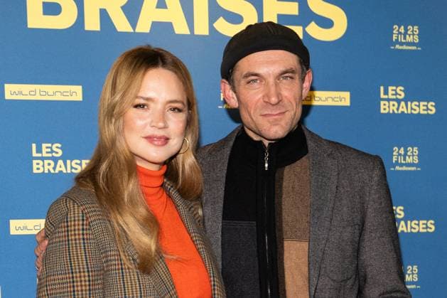 Les Braises Premiere Virginie Efira and Arieh Worthalter attending the Les Braises Premiere at the UGC Cine Cite Bercy in Paris, France on October 28, 2025. Photo by Aurore Marechal ABACAPRESS.COM Paris France  Copyright: xMarechalxAurore ABACAx
