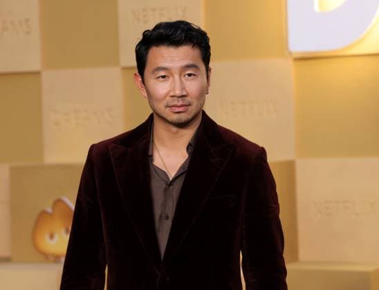 Simu Liu attends the Netflix In Your Dreams World Premiere at the Egyptian Theater in the Hollywood section of Los Angeles on Tuesday, October 28, 2025. Storyline: Stevie and her little brother Elliot journey into the wildly absurd landscape of their own dreams to ask the Sandman to grant them the perfect family.  LAP20251028022 GREGxGRUDT