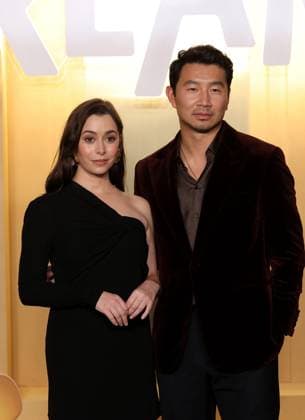 Cristin Milioti and Simu Liu attend the Netflix In Your Dreams World Premiere at the Egyptian Theater in the Hollywood section of Los Angeles on Tuesday, October 28, 2025. Storyline: Stevie and her little brother Elliot journey into the wildly absurd landscape of their own dreams to ask the Sandman to grant them the perfect family.  LAP20251028064 GREGxGRUDT