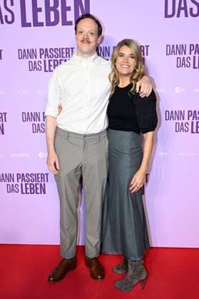 Lukas Rüppel and Anke Engelke at the premiere of the movie Dann passiert das Leben at Rio Filmpalast Munich, 28 10 2025 Foto:xR.xHeinex xFuturexImagex leben_5014