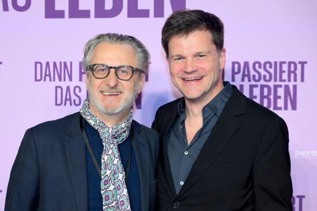 Robert Marciniak and Benjamin Herrmann at the premiere of the movie Dann passiert das Leben at Rio Filmpalast Munich, 28 10 2025 Foto:xR.xHeinex xFuturexImagex leben_5034