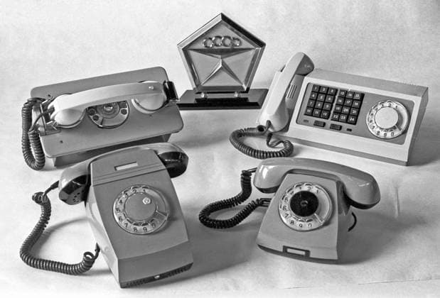 USSR. A view of products of the Perm Telephone Plant, awarded the State Quality Mark of the USSR. Yevgeny Zagulyaev TASS  79918002