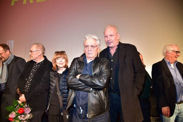68 Ernst Lubitsch Prize Award Ceremony Josef Hader, prizewinner 2025, Ursula Monn, Henry Hübchen, Leander Haussmann at the 68 Ernst Lubitsch Prize Award Ceremony at kino Babylon Berlin on 29 10 2025 Photopress Mueller