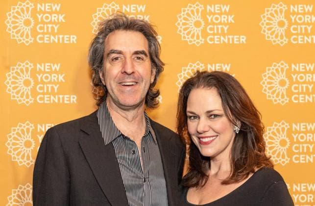 October 29, 2025, Bronx, New York, USA: Jason Robert Brown and Georgia Stitt attend opening night for musical Bat Boy: The Musical at City Center in New York, NY on October 29, 2025. Bronx USA - ZUMAr339 20251029_znp_r339_002 Copyright: xLevxRadinx