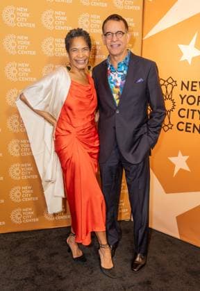 October 29, 2025, Bronx, New York, USA: Allyson Tucker and Brian Stokes Mitchell attend opening night for musical Bat Boy: The Musical at City Center in New York, NY on October 29, 2025. Bronx USA - ZUMAr339 20251029_znp_r339_038 Copyright: xLevxRadinx