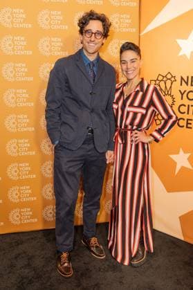 October 29, 2025, Bronx, New York, USA: Justin Peck and Patricia Delgado attend opening night for musical Bat Boy: The Musical at City Center in New York, NY on October 29, 2025. Bronx USA - ZUMAr339 20251029_znp_r339_044 Copyright: xLevxRadinx