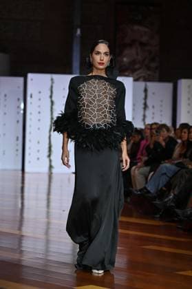 October 29, 2025, Madrid, Spain: A model showcases creations by Maria Diezma during the Atelier Couture bridal catwalk within Madrid Fashion Week at Fabrica de Tapices. Madrid Spain - ZUMAs197 20251029_aaa_s197_311 Copyright: xAtilanoxGarciax