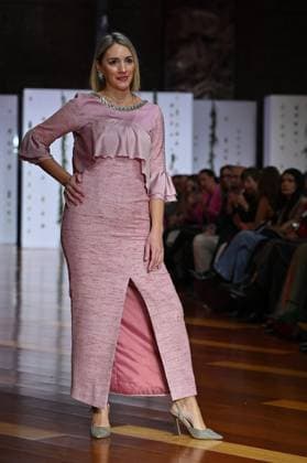 October 29, 2025, Madrid, Spain: A model showcases creations by Maria Diezma during the Atelier Couture bridal catwalk within Madrid Fashion Week at Fabrica de Tapices. Madrid Spain - ZUMAs197 20251029_aaa_s197_316 Copyright: xAtilanoxGarciax