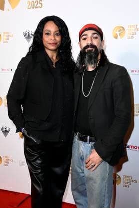 Rosalind Baffoe and Puria Safary at the 67 award ceremony of the Ernst Lubitsch Prize 2025 at the Babylon Berlin cinema, 29 10 2025 Foto:xN.xKubelkax xFuturexImagex lubitsch_5002