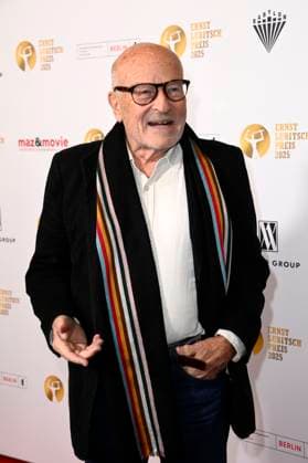 Volker Schlöndorff at the 67 award ceremony of the Ernst Lubitsch Prize 2025 at the Babylon Berlin cinema, 29 10 2025 Foto:xN.xKubelkax xFuturexImagex lubitsch_5008