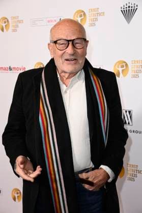 Volker Schlöndorff at the 67 award ceremony of the Ernst Lubitsch Prize 2025 at the Babylon Berlin cinema, 29 10 2025 Foto:xN.xKubelkax xFuturexImagex lubitsch_5009