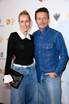 Franziska Hippe and Roman Knizka at the 67 award ceremony of the Ernst Lubitsch Prize 2025 at the Babylon Berlin cinema, 29 10 2025 Foto:xN.xKubelkax xFuturexImagex lubitsch_5038