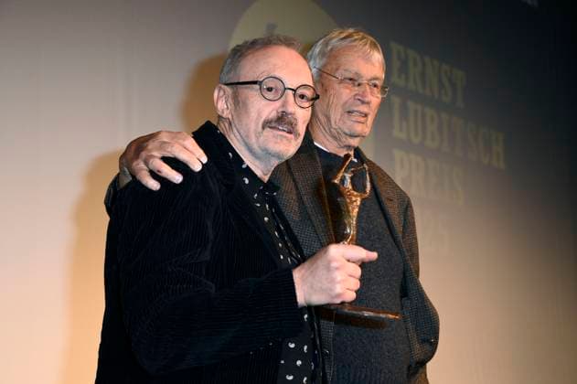 Josef Hader and Gerhard Polt at the 67 award ceremony of the Ernst Lubitsch Prize 2025 at the Babylon Berlin cinema, 29 10 2025 Foto:xN.xKubelkax xFuturexImagex lubitsch_5053
