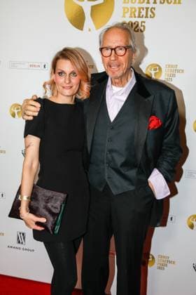 67 Award Ceremony of the Ernst Lubitsch Prize 2025 Berlin, 29 10 2025 Reiner Schöne with wife Anja Drendel at the 67 Award Ceremony of the Ernst Lubitsch Prize 2025 at the Babylon cinema in Berlin Berlin Copyright: xMatthiasxGränzdörferx