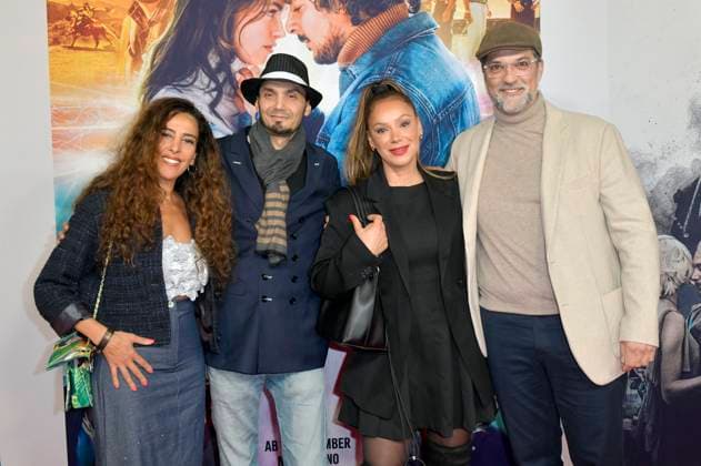 Meryem Moutaoukkil, Badr Bouachir, Radost Bokel and Morad Azzaaoui at the premiere of the movie Make Me Feel at Zoo Palast Berlin, 29 10 2025 Foto:xM.xBehrensx xFuturexImagex feel_5041