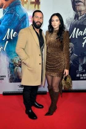 Tito Uysal with wife Halla at the premiere of the movie Make Me Feel at Zoo Palast Berlin, 29 10 2025 Foto:xM.xBehrensx xFuturexImagex feel_5067