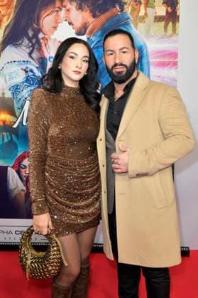 Tito Uysal with wife Halla at the premiere of the movie Make Me Feel at Zoo Palast Berlin, 29 10 2025 Foto:xM.xBehrensx xFuturexImagex feel_5070