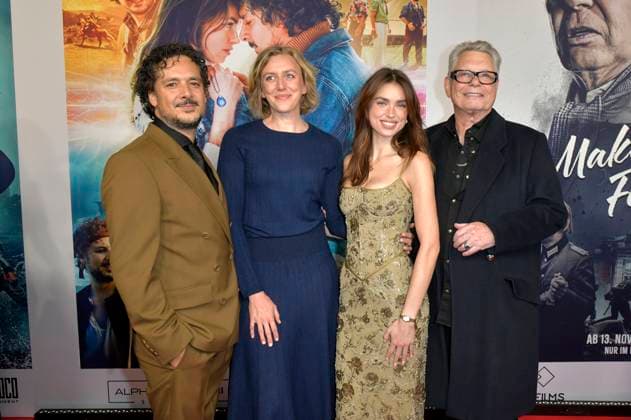 Erkan Acar, Franziska Machens, Charleen Weiss and Ronald Nitschke at the premiere of the feature film Make Me Feel at the Zoo Palast Berlin, 29 10 2025 Foto:xM.xBehrensx xFuturexImagex feel_5078